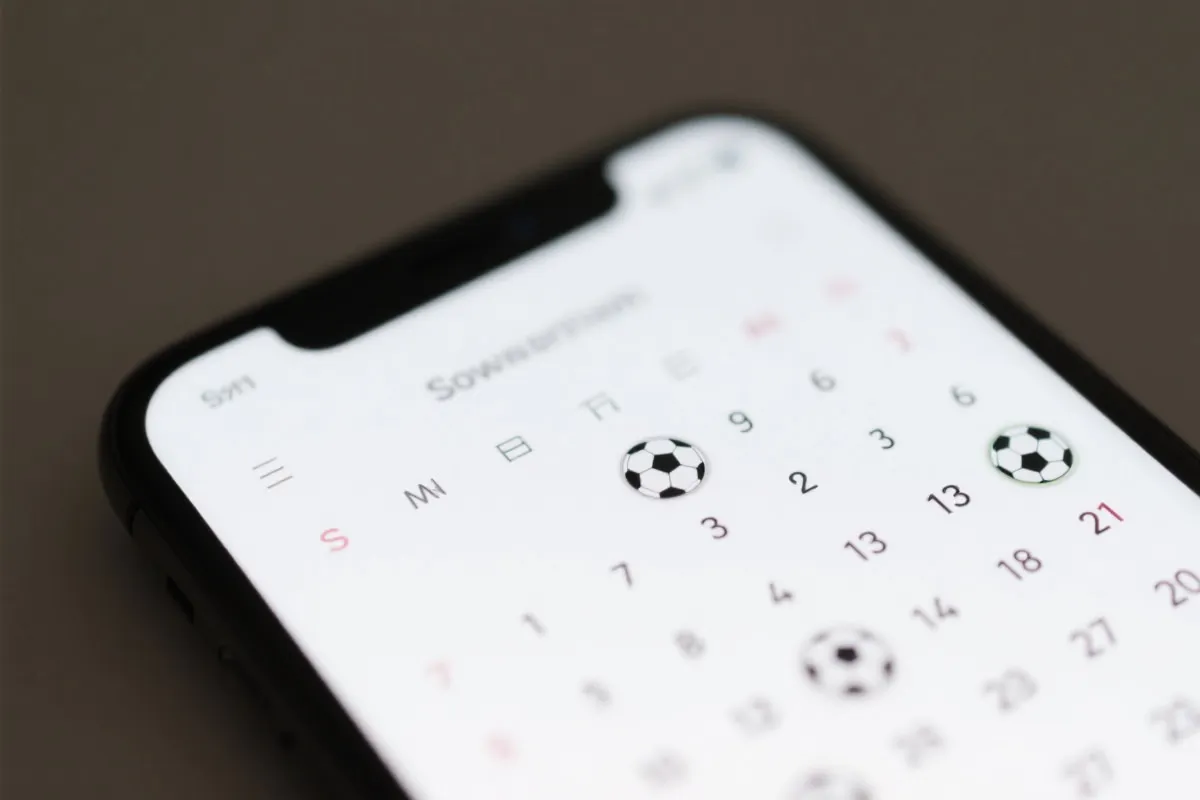 比赛日历查询示意图